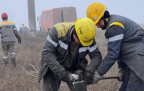 Відновлено енергопостачання в 16 населених пунктах Донецької області